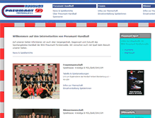 Tablet Screenshot of handball.pneumantsport.de